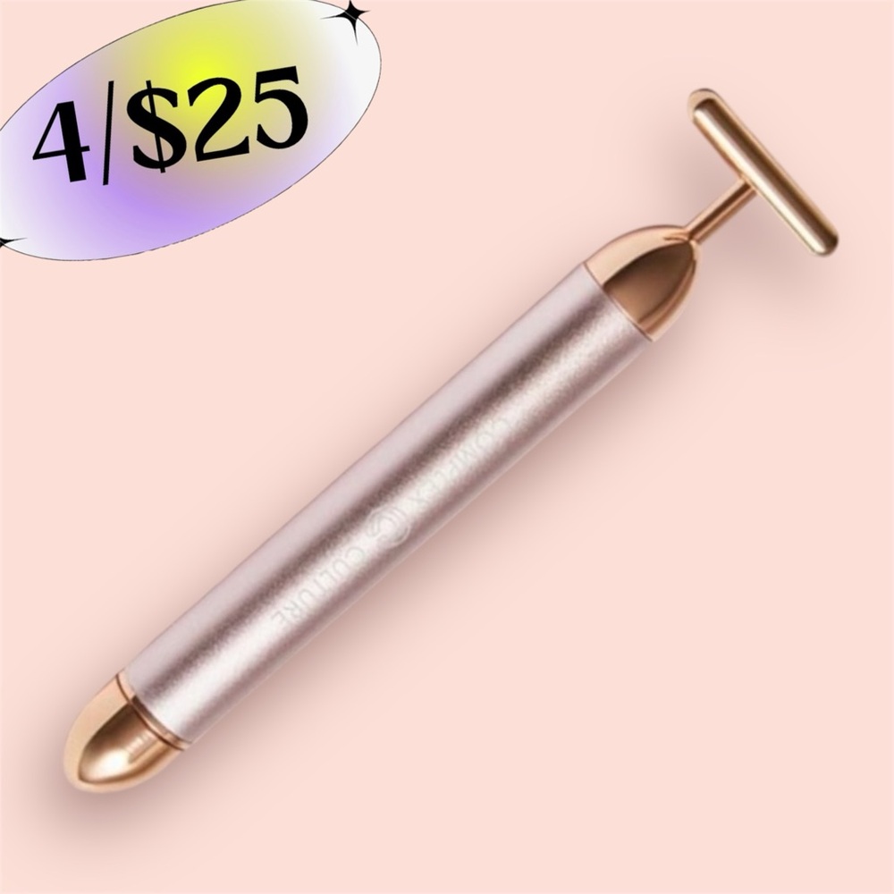 4/$25 Complex Culture Beauty - Sonic T-Bar Facial Massager